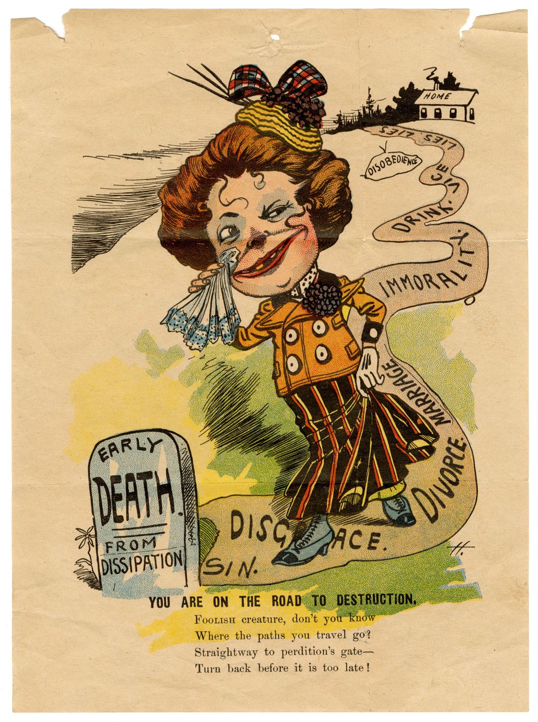 A vinegar valentine, circa 1900