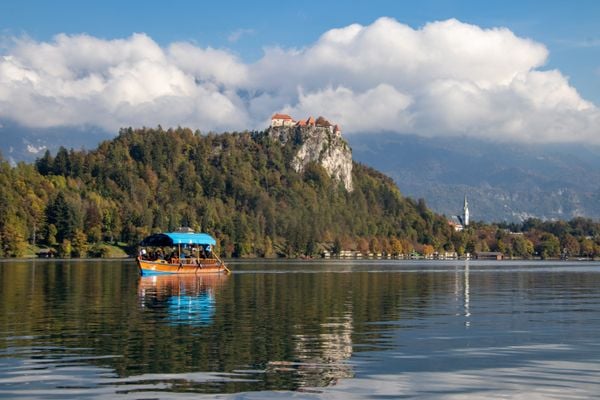 A Pletna Boat On Lake Bled thumbnail