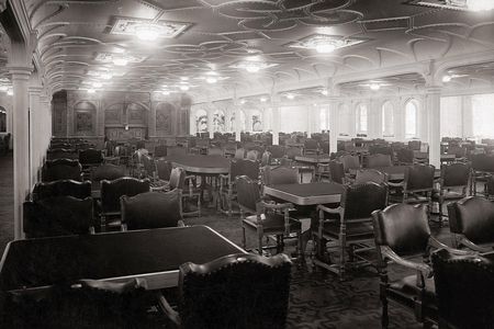 The dining room on the Titanic