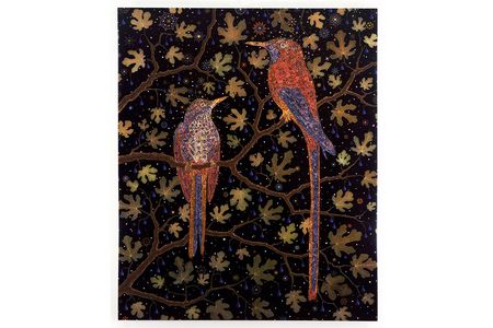 Fred Tomaselli, Migrant Fruit Thugs, 2006.