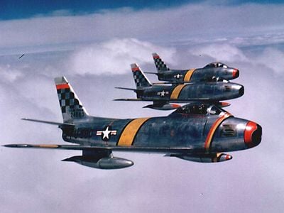 The F-86 Sabre was a mainstay for the U.S. Air Force during the Korean War.