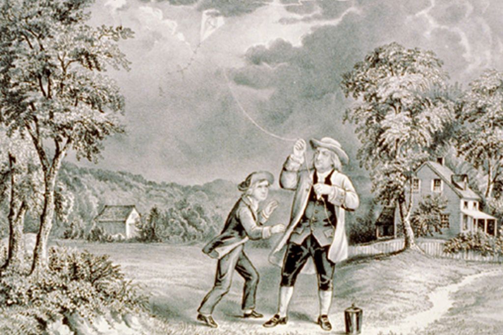 Ben Franklin, inventor of all things sky-related