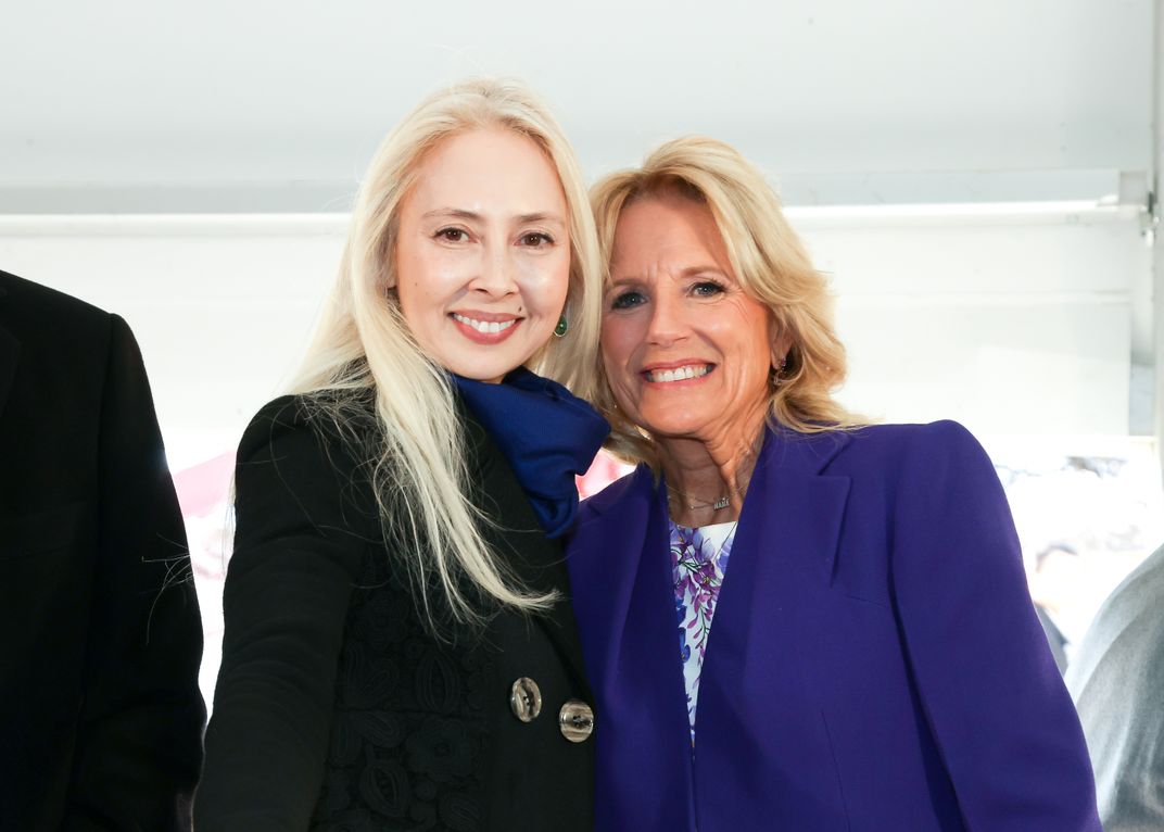 Jill Biden with Melissa Chiu