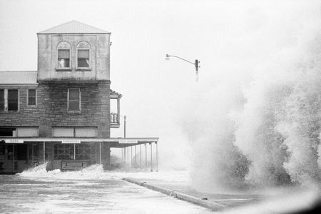 Waves kicked up by Hurricane Dora pound a beachfront hotel in St. Augustine, Florida, in 1964.