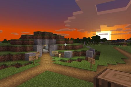 Archaeologist Ben Edwards and his daughter Bella recreated the Bryn Celli Ddu landscape in the computer game "Minecraft."