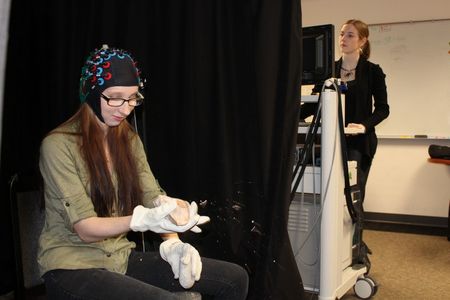 The stone flakes are flying, but what brain regions are firing?