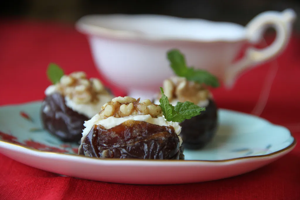 Ginger stuffed dates