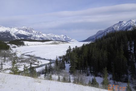 A view of the area of the ice-free corridor today