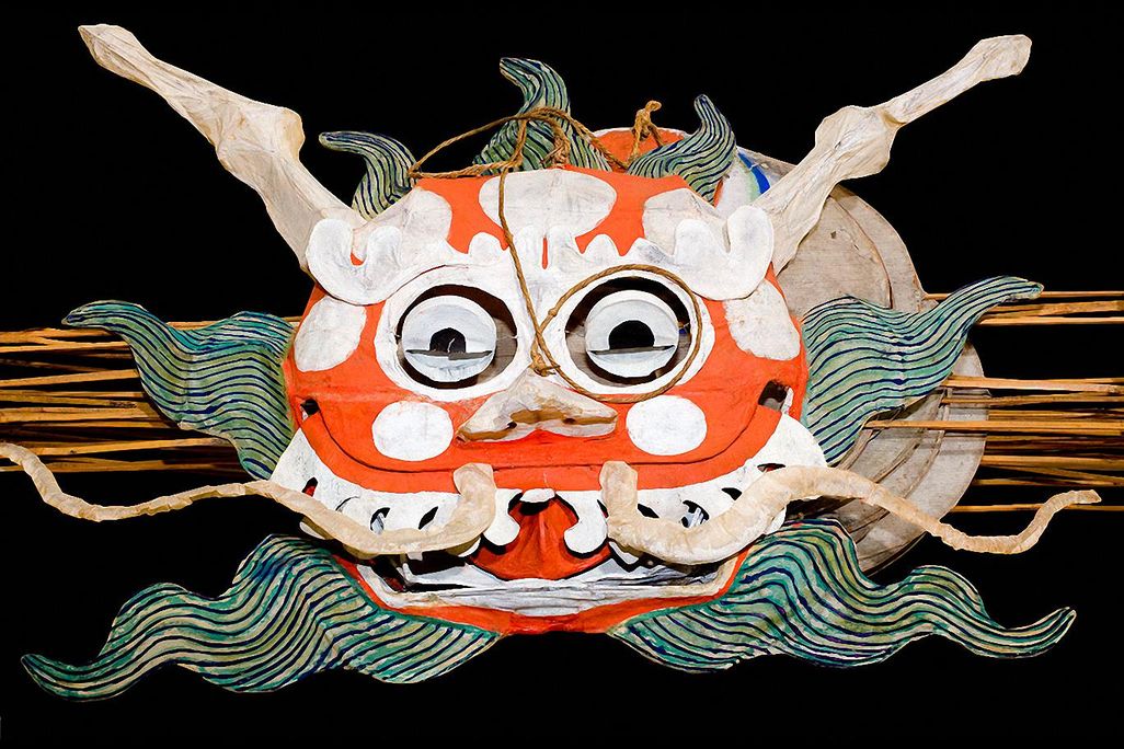 Dragons and fish are traditional subjects for Chinese kite makers.