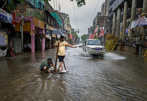 Man with umbrella in rain thumbnail