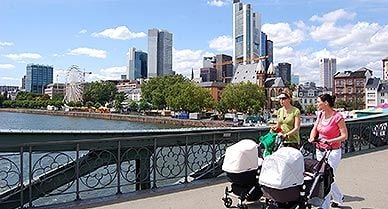 With its forest of skyscrapers perched on the banks of the Main River, Frankfurt has been dubbed Germany's "Mainhattan."