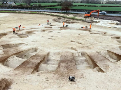 Archaeologists in England found Bronze Age skeletal remains, cremation burials and artifacts.