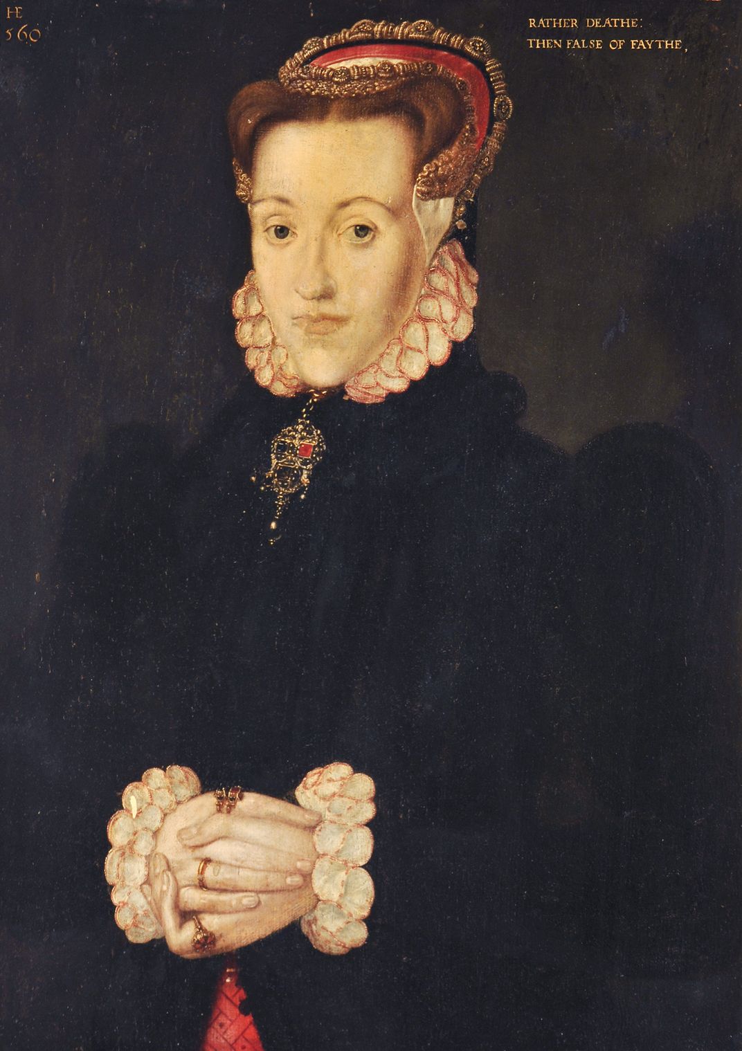 A posthumous portrait of Anne Askew by Hans Eworth