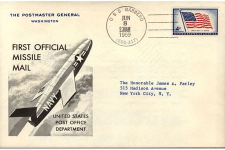 Some of the 3,000 commemorative letters sent in the first Postal Department rocket mail are still around. Some made it into the National Postal Museum's collection.