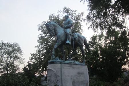 Equestrian statue of Robert E. Lee in Charlottesville, VA