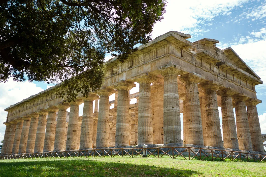 The Archaeological Park of Paestum, a World Heritage site.  Credit: Illenia Franco