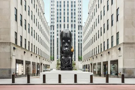 Sanford Biggers' Oracle (2020) is now on view at Rockefeller Center in New York City.