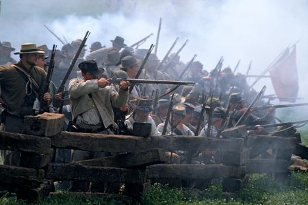 A Civil War historical re-enactment at Tunnel Hill, Georgia