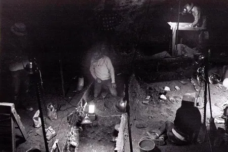 The original expedition to Wyoming's Natural Trap Cave, more than 30 years ago. 