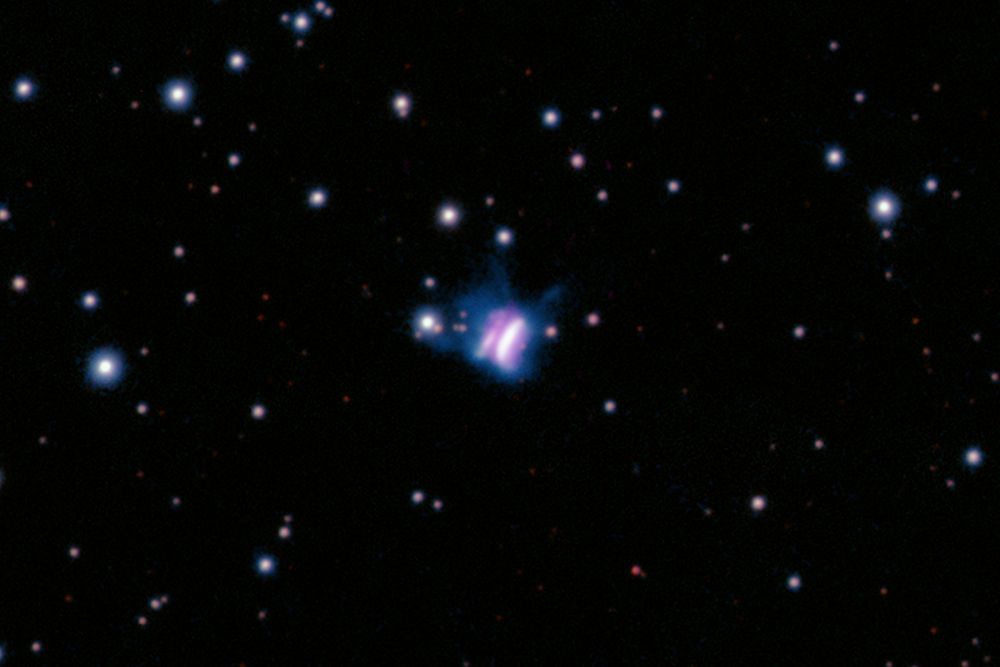 Cosmic Butterfly With Stars