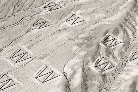 A still of Jordan from the video Shadow Sites II, by Jananne Al-Ani.