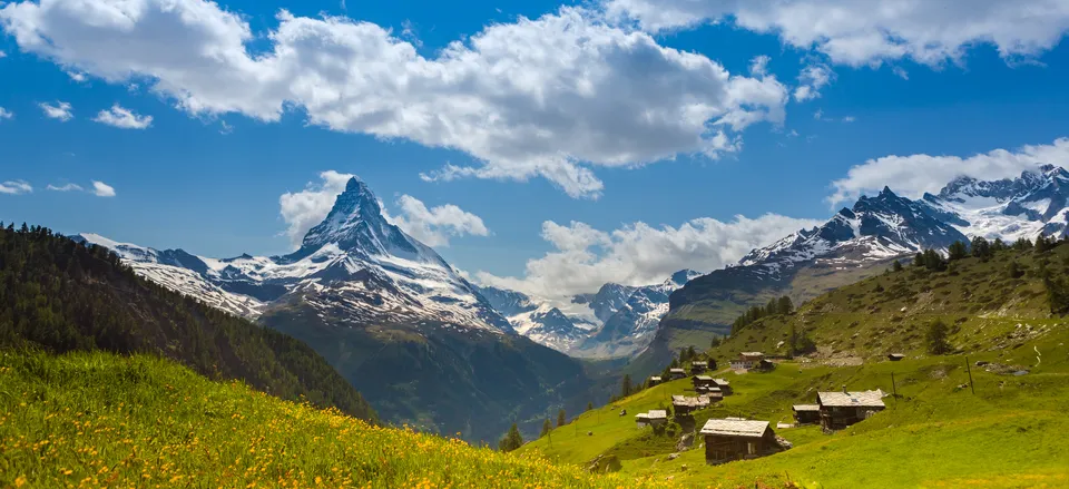  Matterhorn peak in the Swiss Alps 