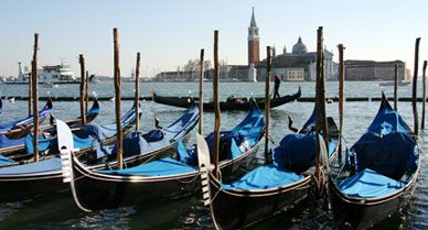 Venice Italy Gondolas