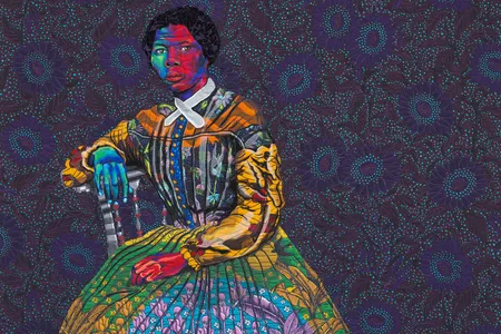 I Go To Prepare A Place For You (detail) by Bisa Butler, 2021