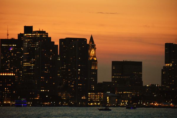 The Boston Skyline at Sunset thumbnail