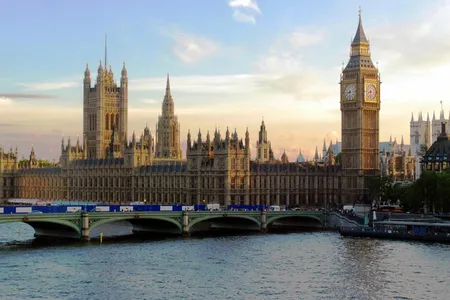 Parliament at sunset