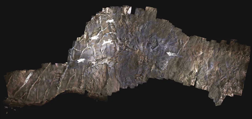 Panorama of the entire ceiling model from the 19th Unnamed Cave, Alabama