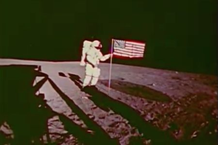 A still from one of DPLA's new gifs, based on a NASA film.
