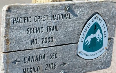 Hikers attempting to walk the entire Pacific Crest Trail face some serious mileage—whichever way they’re going. This trail sign is near Mount Hood, in Oregon.