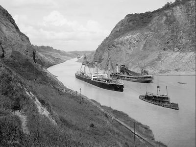 The Culebra Cut, backbone of the Panama Canal, could be devastated with just "a few well placed bombs," argued Sunset magazine.