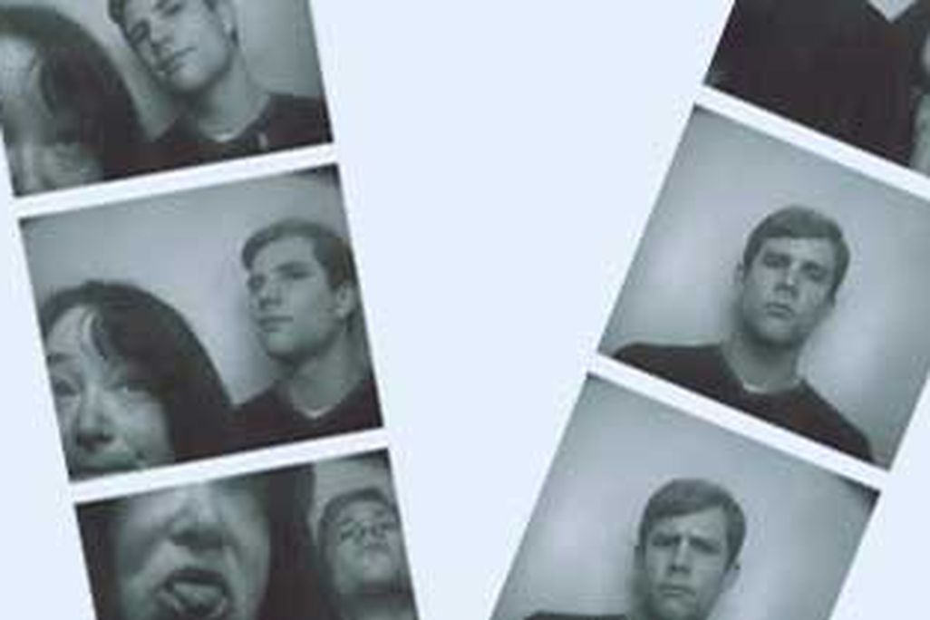 Kenneth R. Fletcher with Nakki Goranin in a photobooth