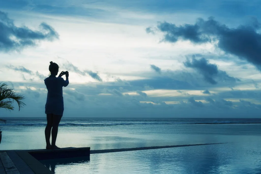 Woman taking photo