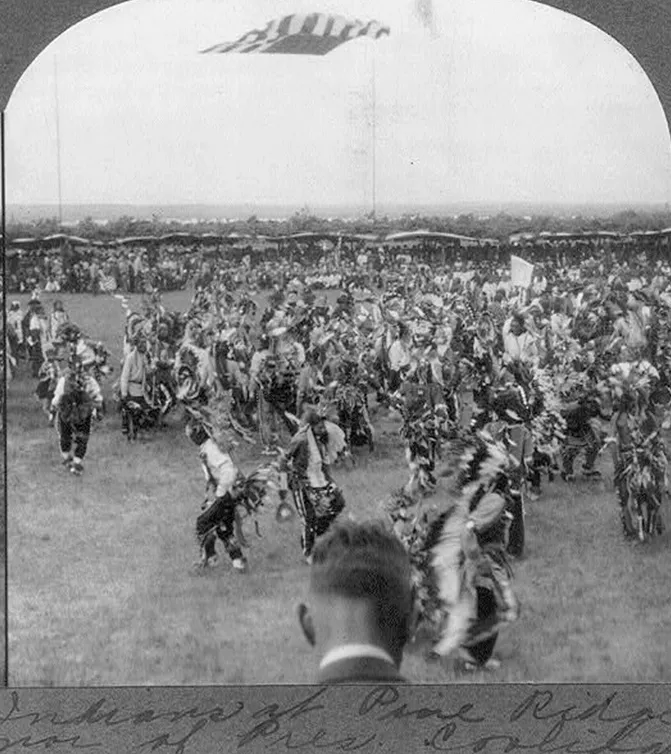 A dance performed in honor of Coolidge's visit to South Dakota in 1927
