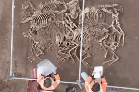 The graves were found in central France during an excavation of a site containing mostly fifth- and sixth-century development.