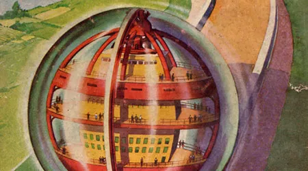 Illustration for the February, 1946 issue of the sci-fi magazine Amazing Stories