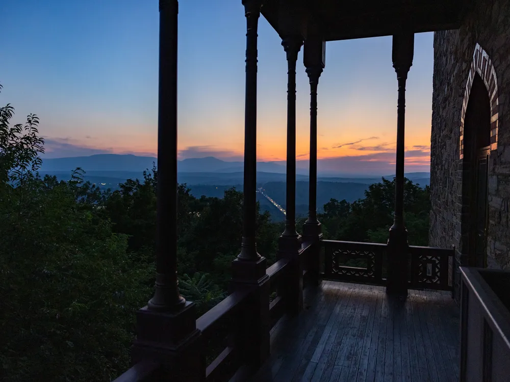 The view from Olana State Historic Site in Hudson, New York.