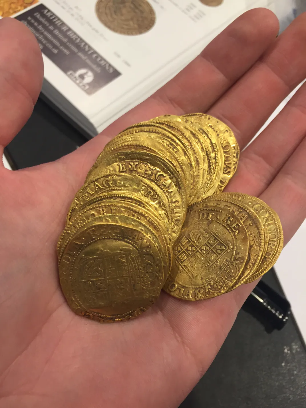 Some of the gold coins