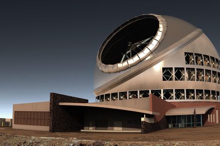 Illustration of the proposed Thirty Meter Telescope