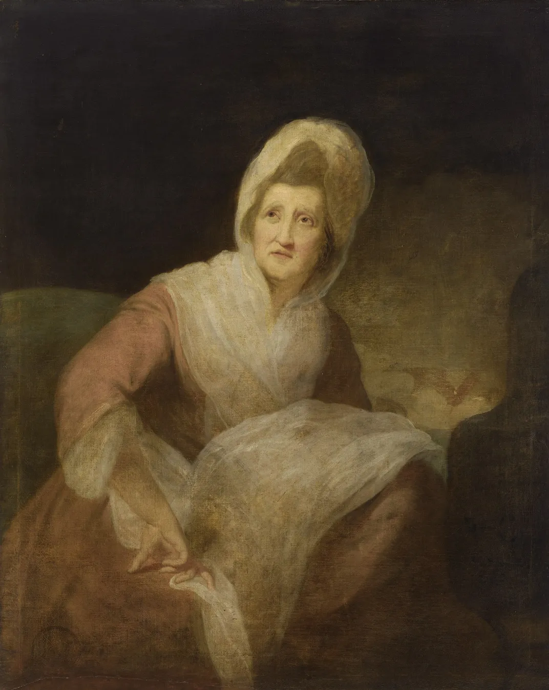 A portrait of Patience Wright by Robert Edge Pine