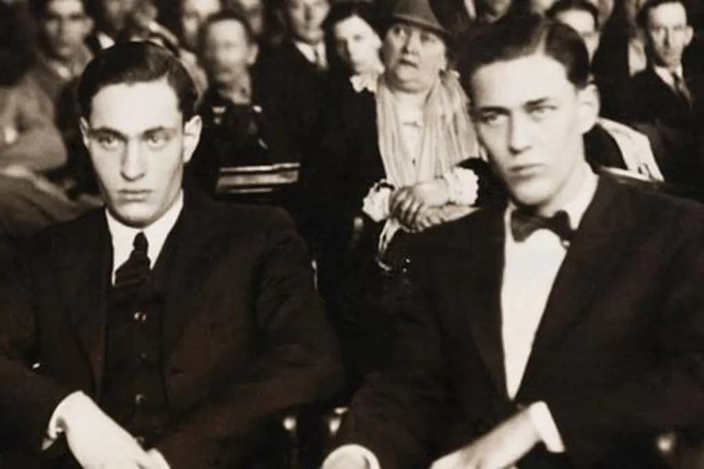 Nathan Leopold and his lover Richard Loeb
