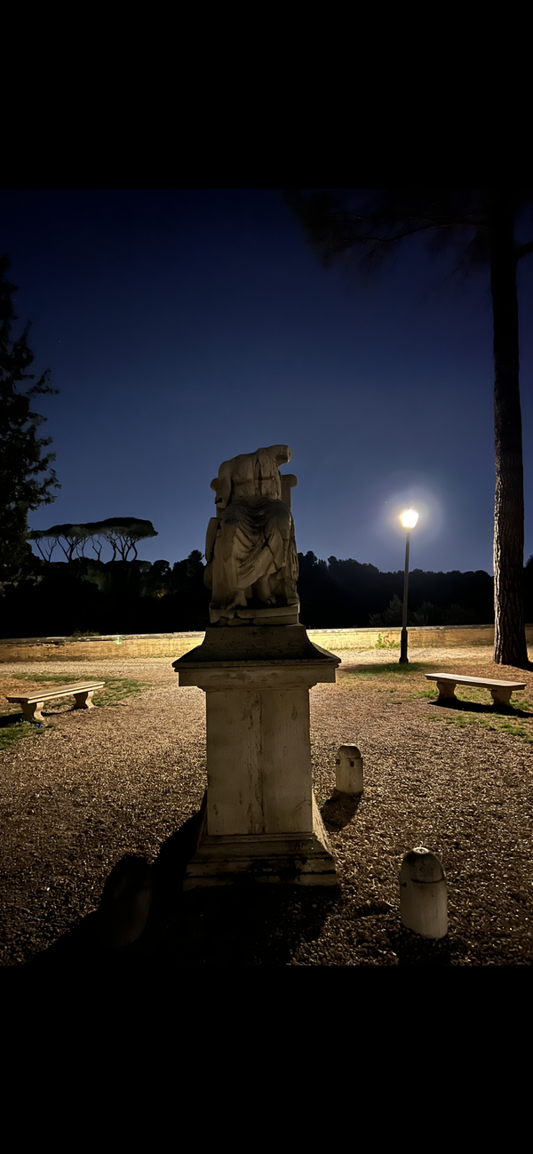 Lonely Statue in Borghese Gardens thumbnail