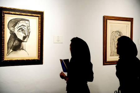 One of the known Pablo Picasso works held in collections of the Museum of Contemporary Art in Tehran.