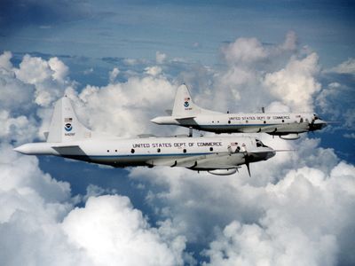 Two NOAA WP-3D Orions