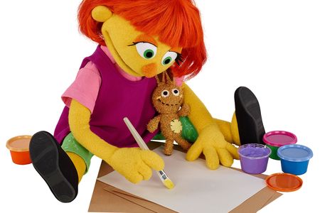 Julia and her doll, Fluffster. 