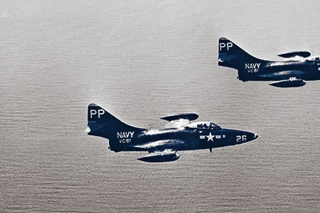 pair of F9F-5 Panthers