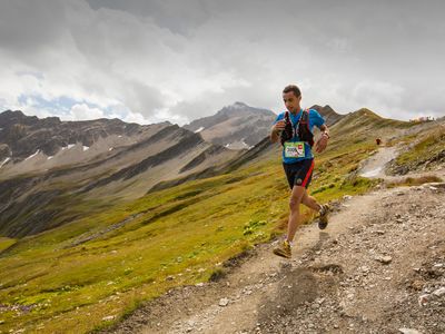 An ultra-marathoner runs the Ultra tour de Mont Blanc
